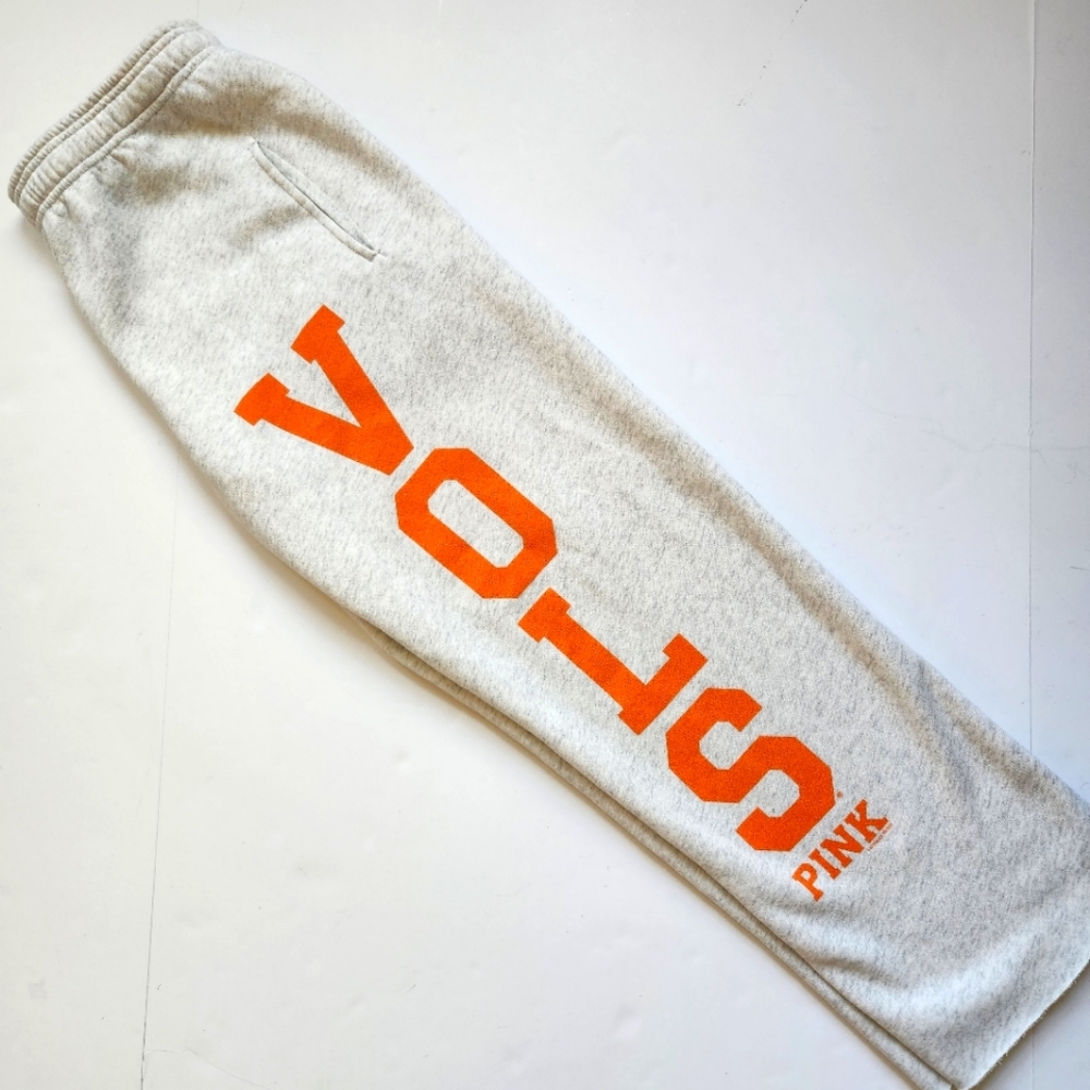 Pink by Victoria's Secret VOLS sweatpants XS football fan gear cozy oran…